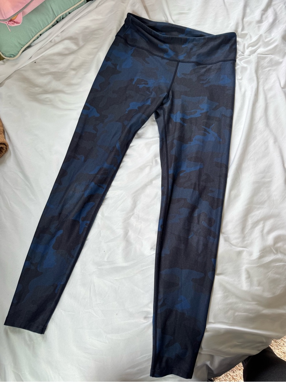 Blue Black Camo Leggings